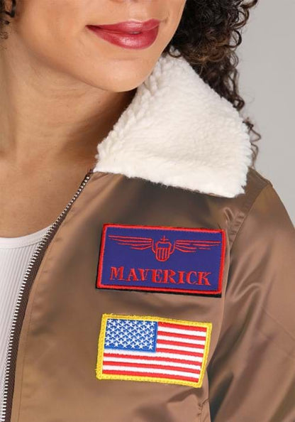 Top Gun Women's Bomber Jacket Costume - US 3044