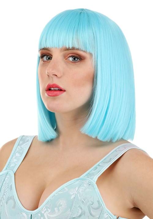 Bright Blue Bob Wig for Women - US 6251