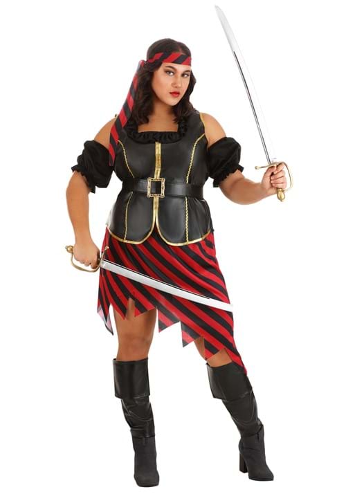 Plus Size Budget Pirate Costume for Women - US 3122