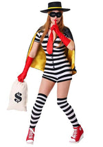 Women's Burglar Costume - US 7184