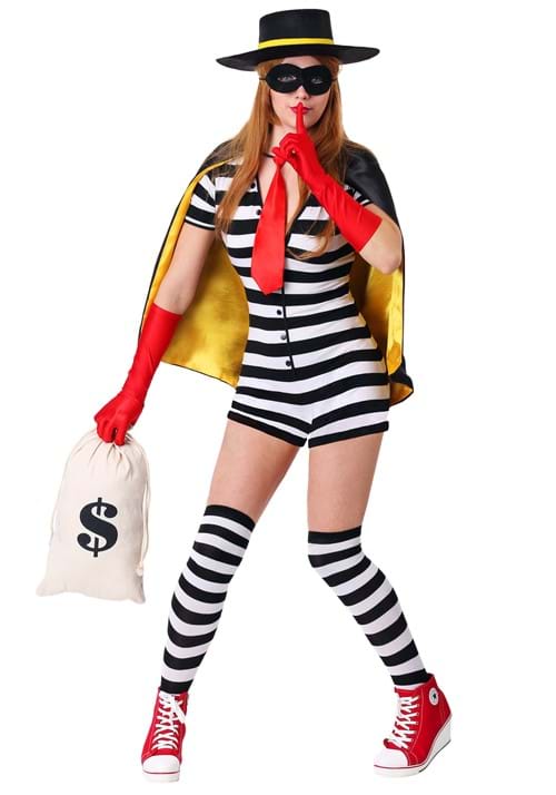 Women's Burglar Costume - US 7184