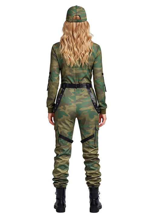Women's Camo Commander Costume - US 3691