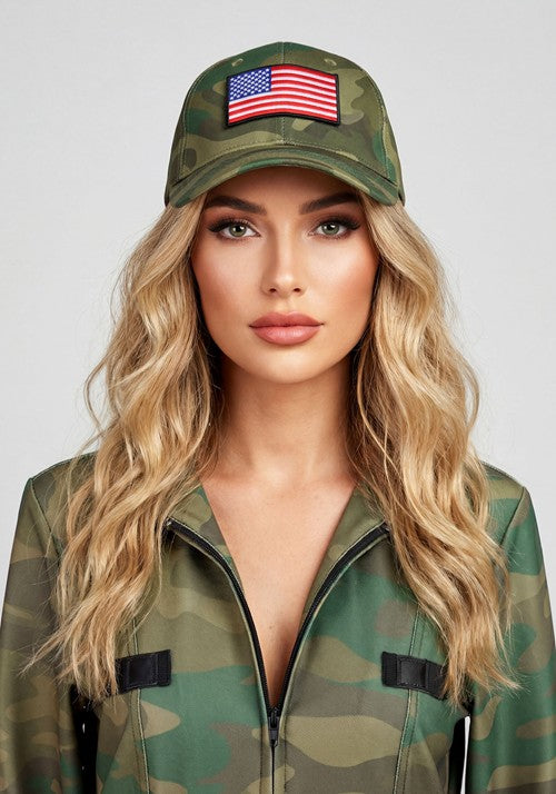 Women's Camo Commander Costume - US 3691