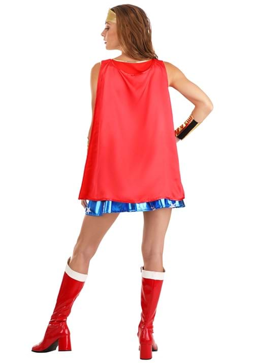 Women's Caped Wonder Woman Costume - US 8181