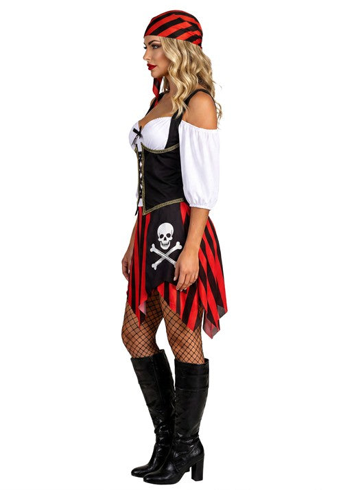 Women's Captain Corset Pirate Costume Dress - US 7101