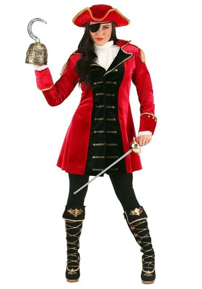 Captain Hook Costume for Women - US 9819
