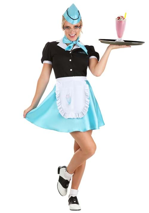 Women's Car Hop Waitress Costume - US 5353
