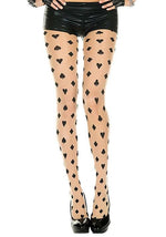 Black Card Suit Women's Tights - US 3516
