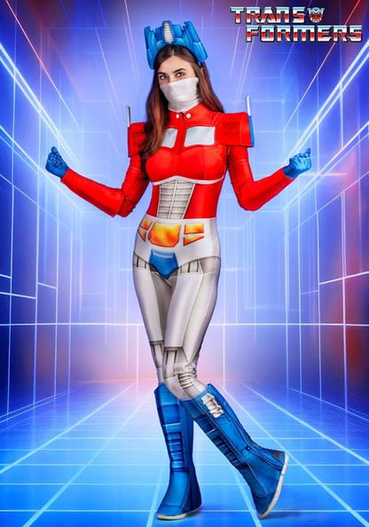 Women's Retro Transformers Optimus Prime Costume - US 5746