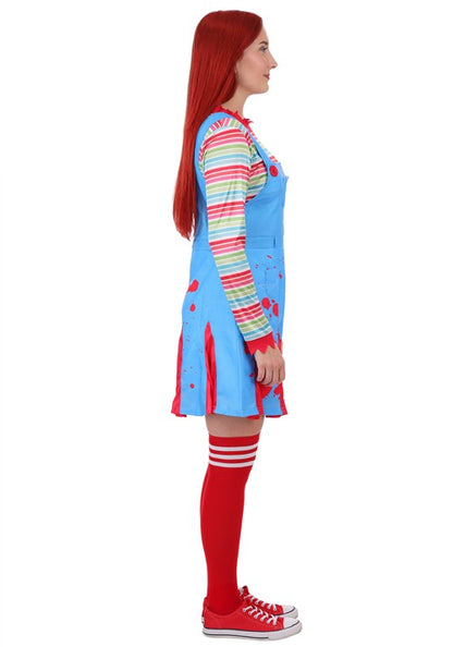 Women's "Come Play" Killer Doll Costume - US 9476