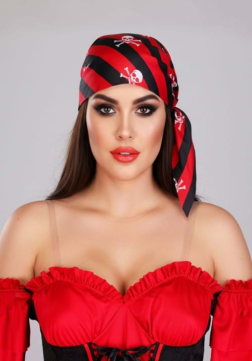 Women's Crimson Corsair Pirate Costume - US 2836
