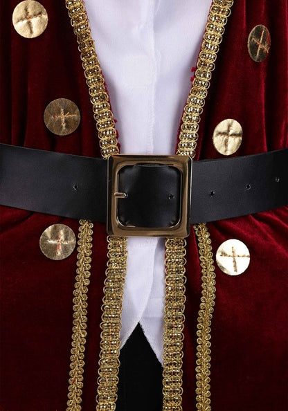 Women's Crimson Pirate Captain Costume - US 6051