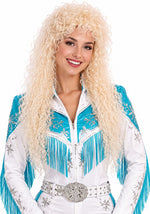30-Inch Women's Curly Blonde Costume Wig - US 9960