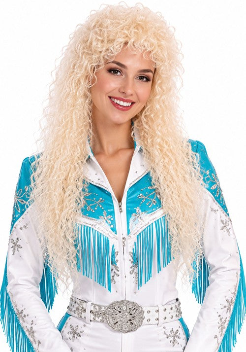 30-Inch Women's Curly Blonde Costume Wig - US 9960