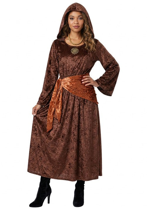 Women's Deluxe Brown Renaissance Lady Dress Costume - US 1782