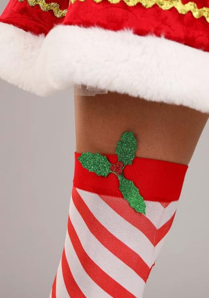 Women's Deluxe Festive Elf Costume - US 4220
