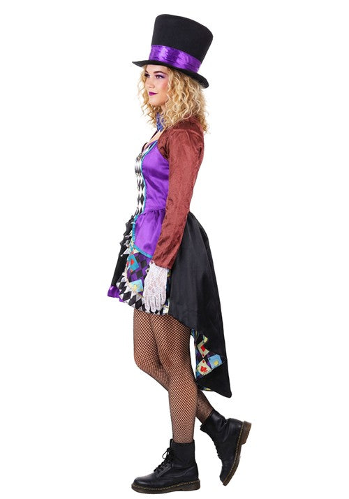 Women's Deluxe Raving Mad Hatter Costume - US 0762