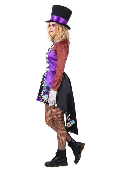 Women's Deluxe Raving Mad Hatter Costume - US 0762