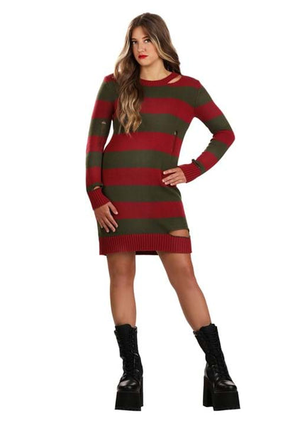 Distressed Nightmare on Elm Street Women's Sweater Dress - US 0877