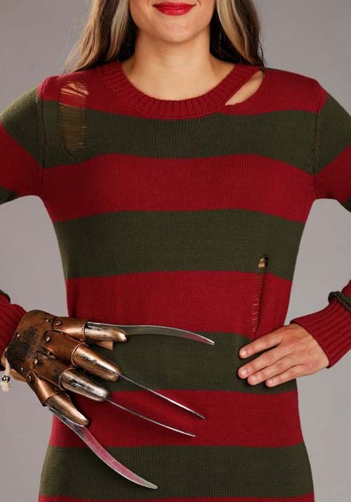 Distressed Nightmare on Elm Street Women's Sweater Dress - US 0877