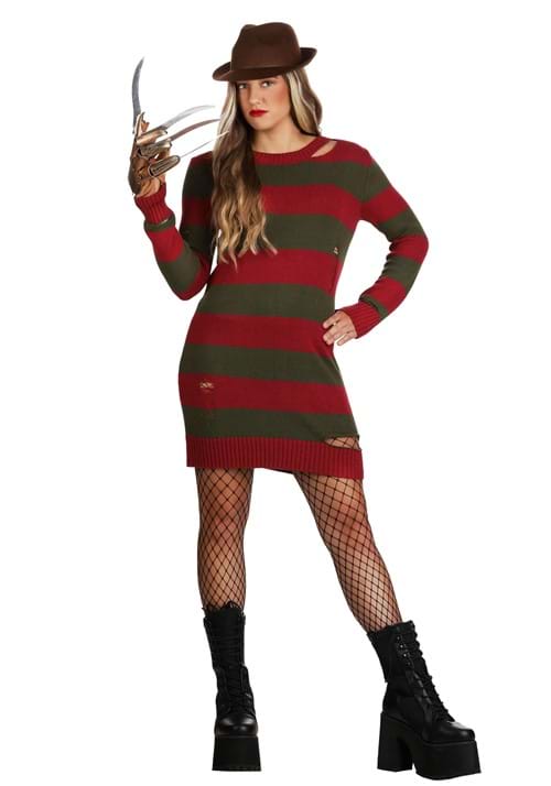 Distressed Nightmare on Elm Street Women's Sweater Dress - US 0877