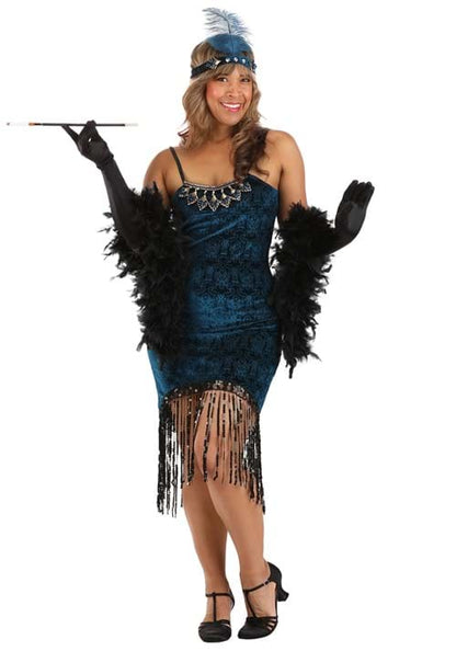 Blue Downtown Doll Costume for Women - US 9535