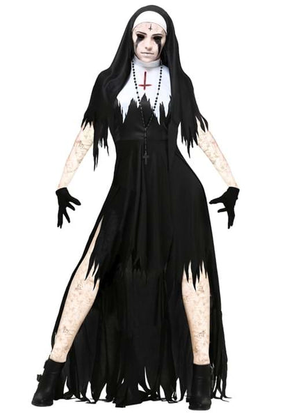 Dreadful Nun Costume for Women - US 0213