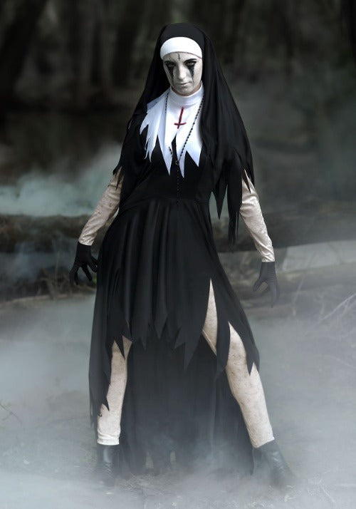 Plus Size Dreadful Nun Costume for Women - US 7434