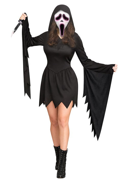 Women's E.L Light Up Ghost Face Costume - US 9489