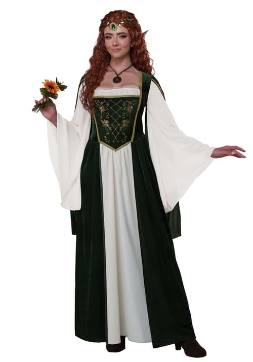 Women's Elven Renaissance Queen Costume Dress - US 4144