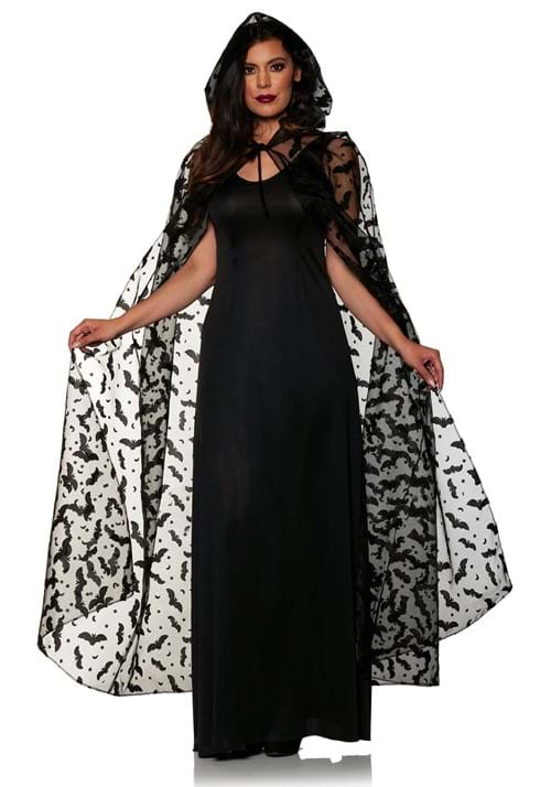 Women's Embossed Bat Costume Cape - US 8202