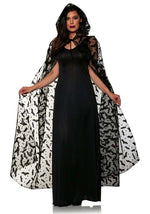 Women's Embossed Bat Costume Cape - US 8202