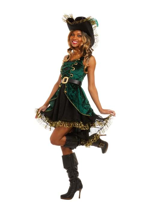 Emerald Pirate Costume for Women - US 7785