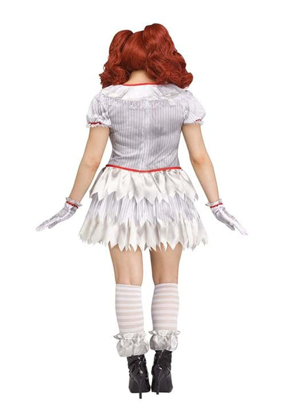 Evil Carnevil Balloon Clown Costume for Women - US 2045