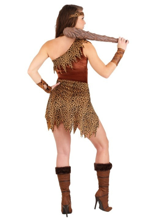 Women's Fierce Cavewoman Costume - US 4652