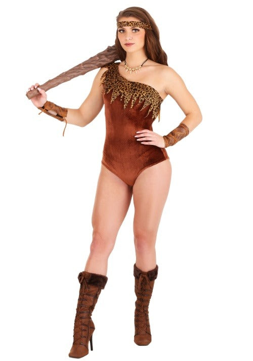 Women's Fierce Cavewoman Costume - US 4652