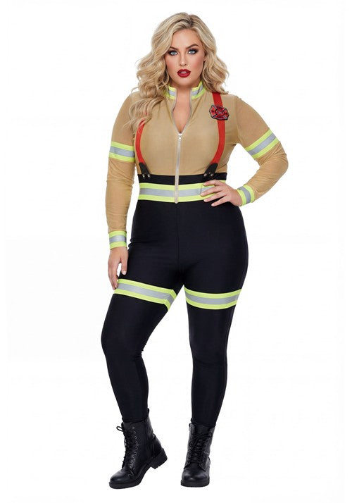 Women's Uniform Firefighter Costume - US 9954