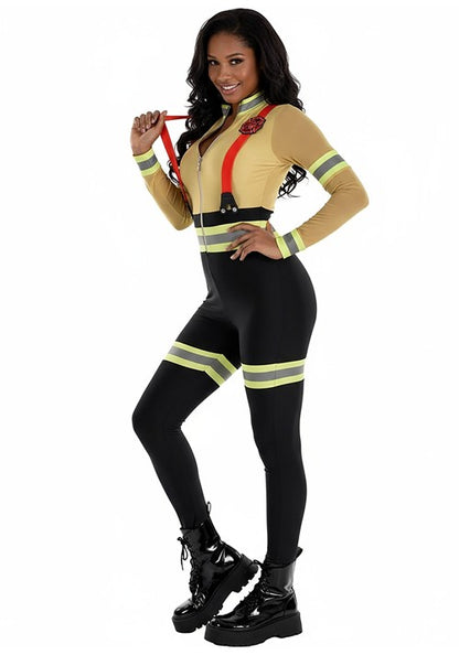 Women's Uniform Firefighter Costume - US 9954