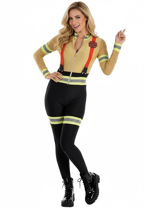 Women's Uniform Firefighter Costume - US 9954