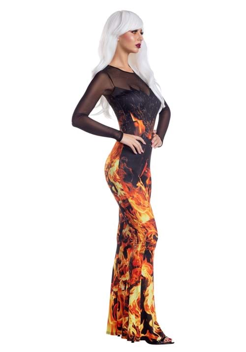 Women's Flame Jumpsuit Costume - US 5855