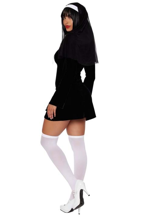 Flirty 70's Retro Nun Costume for Women - US 4266