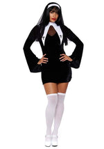 Flirty 70's Retro Nun Costume for Women - US 4266