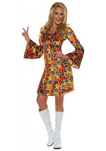 Flower Child Hippie Costume for Women - US 7077