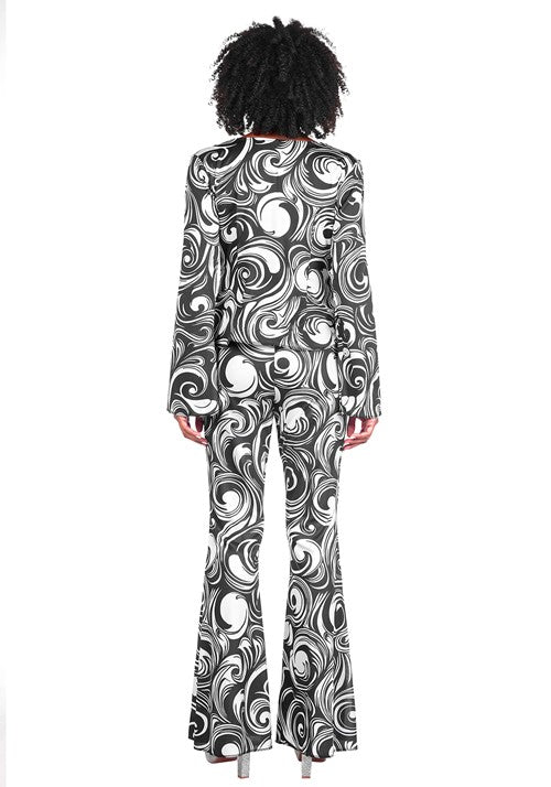Women's Foxy Disco Costume Jumpsuit - US 4626