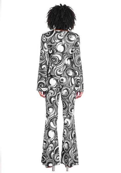 Women's Foxy Disco Costume Jumpsuit - US 4626