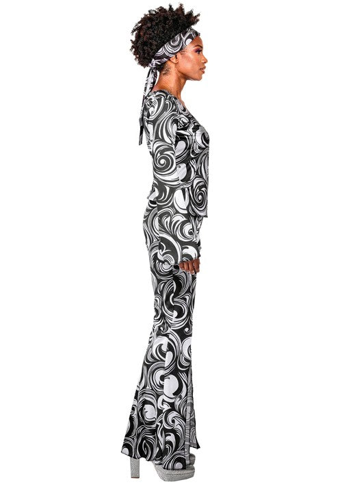 Women's Foxy Disco Costume Jumpsuit - US 4626