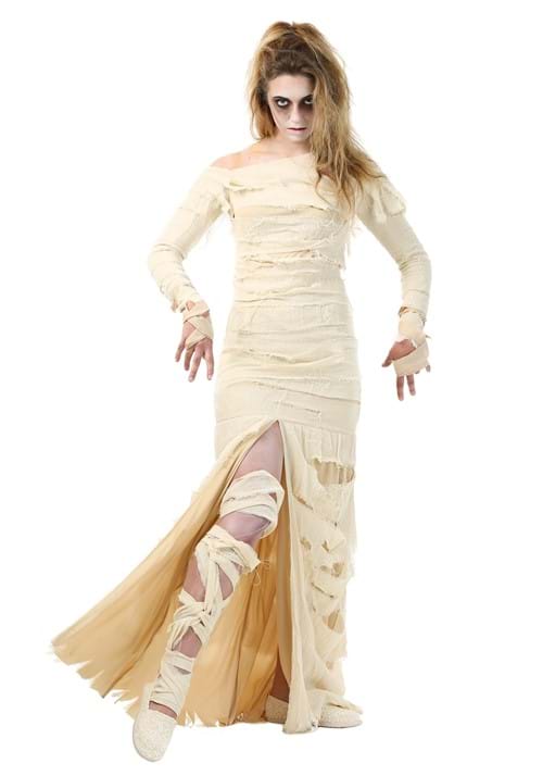 Women's Plus Size Full Length Mummy Costume - US 1035