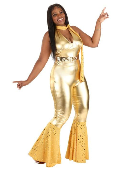 Women's Gold Disco Fox Costume - US 9092