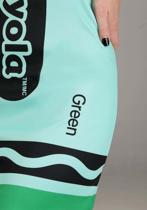 Women's Green Crayola Crayon Costume - US 0442