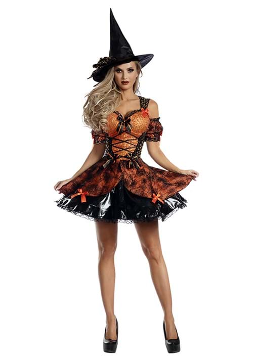Women's Sexy Harvest Witch Costume - US 0934